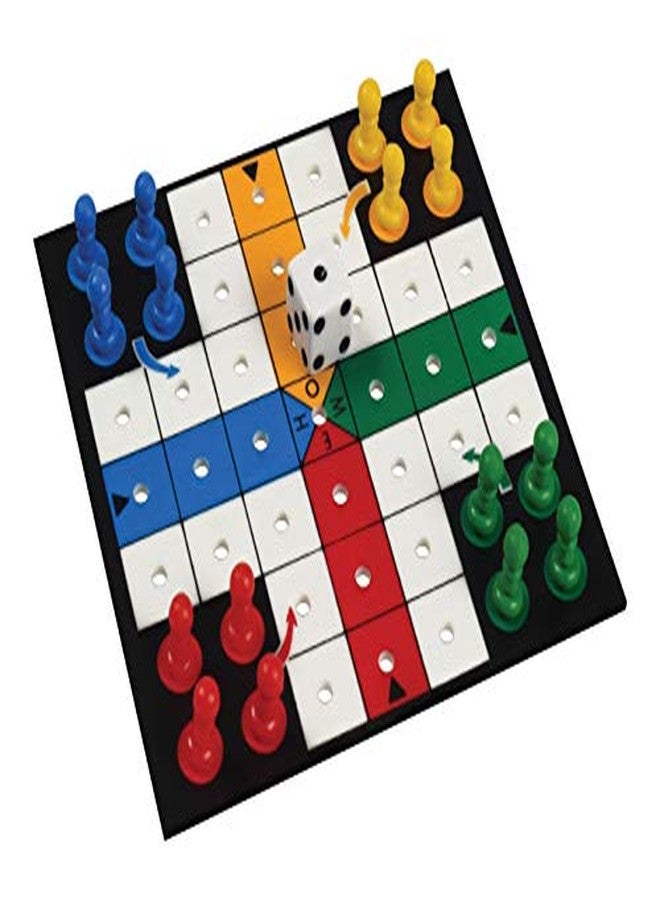 فنسكول ألعاب فان سكول - لعبة لودو للسفر، لوحة لعب استراتيجية كلاسيكية، ألعاب سفر كلاسيكية محمولة، للأطفال والعائلة، من 2 إلى 4 لاعبين، من عمر 6 سنوات فما فوق - Image 4